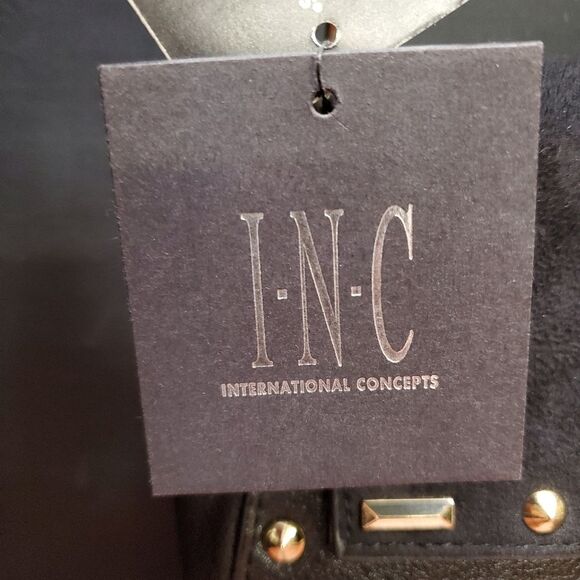 Black Saddlebag Style Crossbody Chain Strap Purse by INC International Concepts - Picture 9 of 9